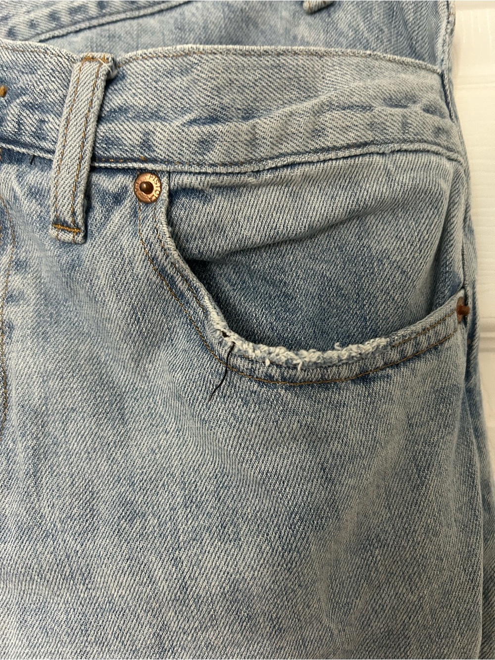 Pistola Bobbie Wide Leg Crossover Jeans - Picture 6 of 16
